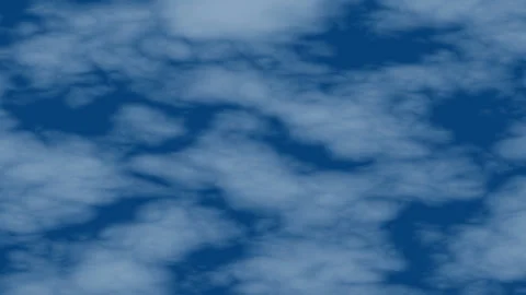 Fog effect raising smoke subtly tints the blue sky with soft white clouds. Stock Footage 330123559