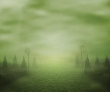 Fog fantasy backdrop Stock Illustration