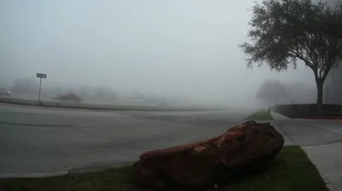 Fog on Feeder Road Video stock 22035025