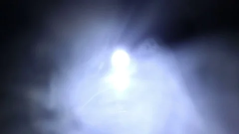 Fog With Flashing Lights Stock Footage