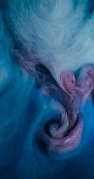 Fog fluid ink vortex bright spiral haze flow mix Stock Photos