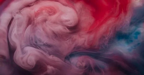 Fog fluid ink vortex bright spiral haze flow mix Stock Photos