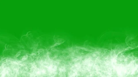 Fog on the ground motion graphics with green screen background Stock Footage 169523192