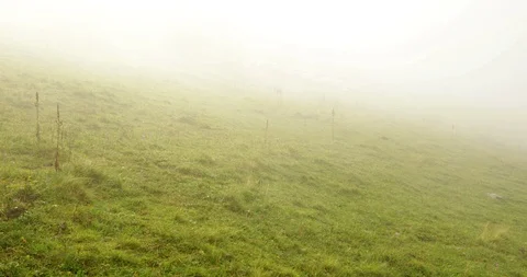 Fog in high mountains Stock Footage 93618743