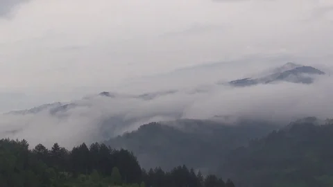 FOG ON THE HILS TIME LAPS Stock-Footage 83397072