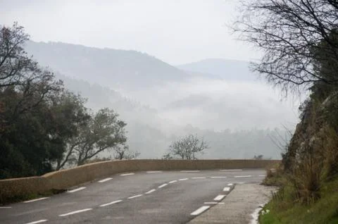 Fog of the horizon. Stock Photos