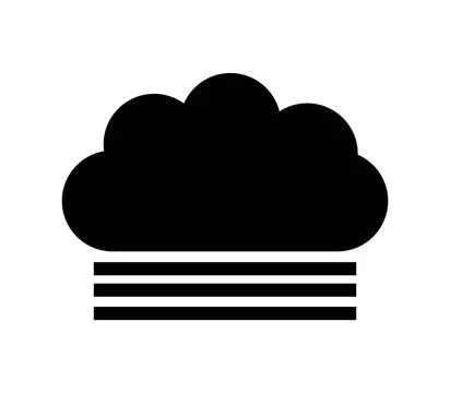 Fog icon illustrated in vector on white background fog icon illustrated in... Stock Photos