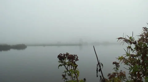Fog on lake (4).mp4 Stock Footage 31975119