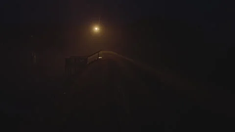 Fog Levee Night Stock Footage 278199371