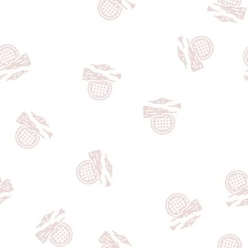 Fog light glyph seamless pattern Stock Illustration