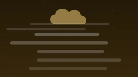 Fog mist layers drifting haze amber weather loop Vidéo 342612462
