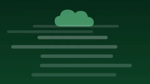 Fog mist layers drifting haze emerald weather loop Stock Footage 342612479