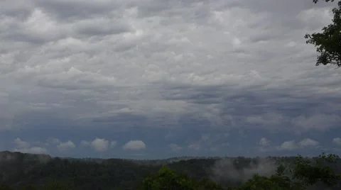 Fog, Mist, Rain and Lightning Video stock 64856776