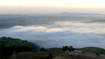 Fog in morning. Stock Footage 86051406