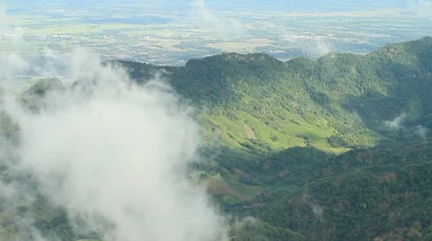 Fog on the mountain Stock Footage 11424171
