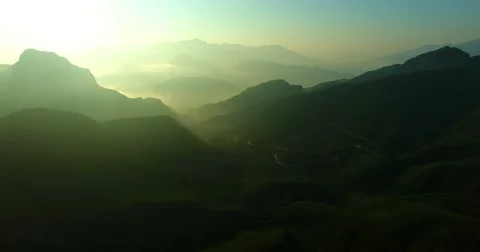 Fog of the mountain Video stock 67488614