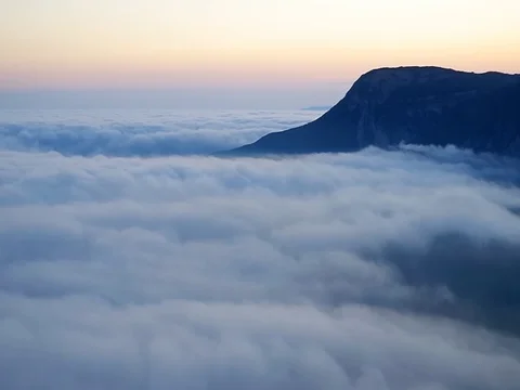 Fog in mountain. Stock Footage 84023965