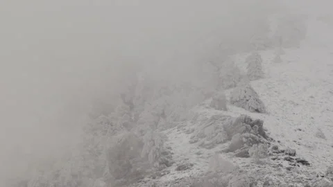 Fog in the mountain Stock Footage 103056376