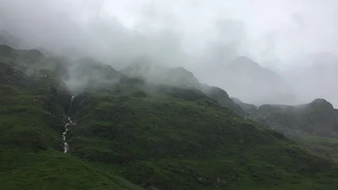 Fog mountain Stock Footage 134615610