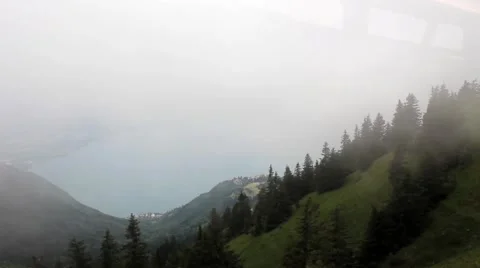 Fog in the mountain forests 스톡 동영상 48632887