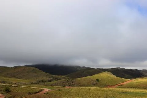 Fog in the mountain Stock Photos