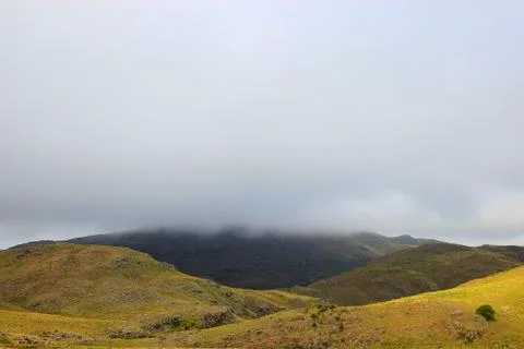 Fog in the mountain Stock Photos