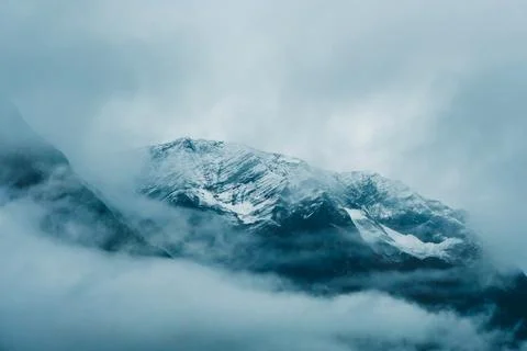 Fog Mountain Stockfoto's