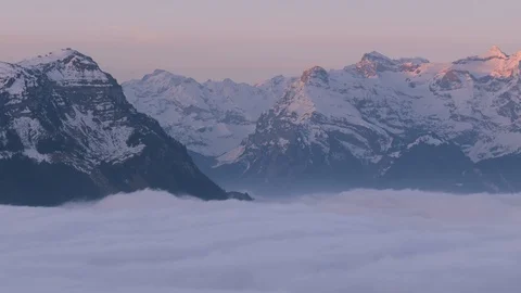 Fog mountain time lapse Stock-Footage 97505150