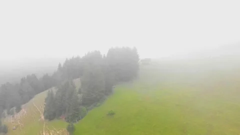 Fog in the mountains. 4K.	 Stock-Footage 136964036