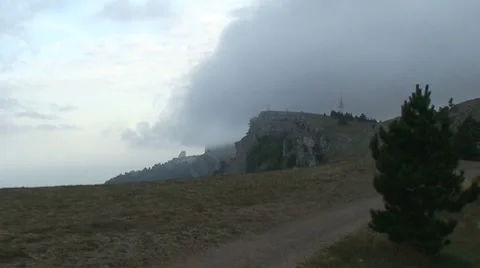 Fog Mountains Stock Footage 2520030