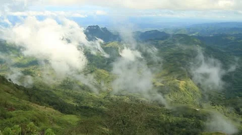 Fog in the mountains Stock Footage 11411147