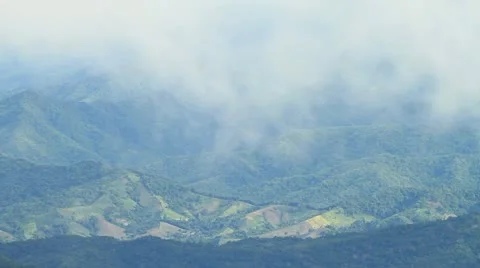 Fog in the mountains Stock Footage 11424498