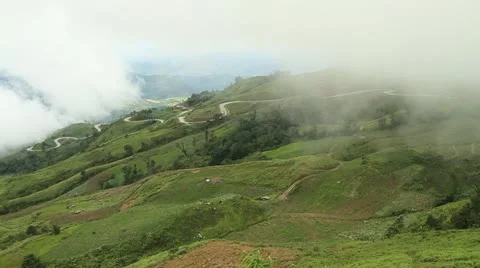 Fog in the mountains Stock Footage 11426125