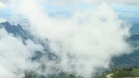Fog in the mountains Stock Footage 11426885