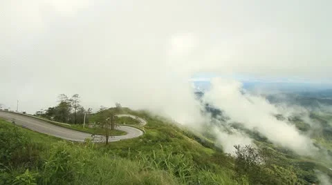 Fog in the mountains Stock Footage 11431595