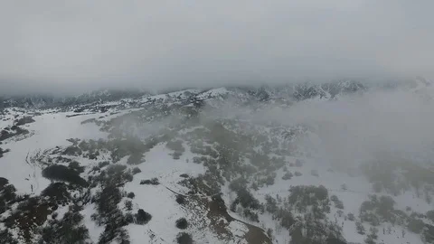 Fog in the mountains Stock Footage 72485056