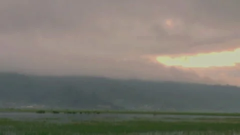 Fog in the mountains Stock Footage 288547842