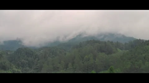 Fog in the mountains Stock Footage 292126677