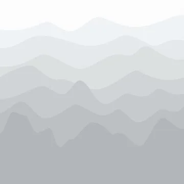 Fog in the Mountains 스톡 일러스트