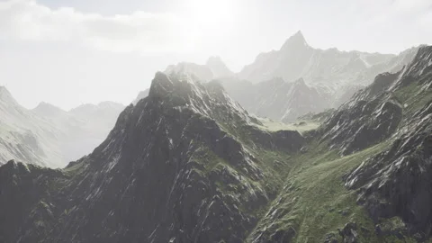 Fog in the mountains of Norway Vidéo 229411435