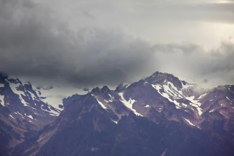 Fog in the mountains Foto stock
