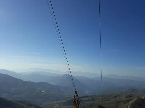 Fog in the mountains Stock Photos