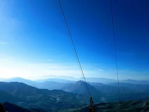 Fog in the mountains Stock Photos