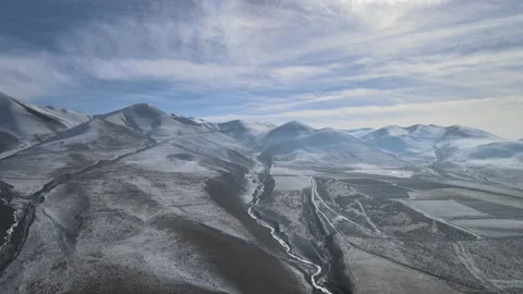 Fog mountains winter Stock Footage 237159502