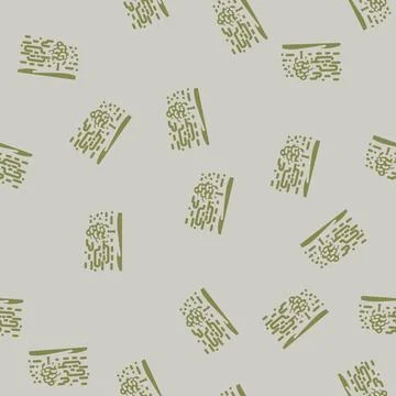 Fog natural phenomena glyph vector seamless pattern Stock Illustration