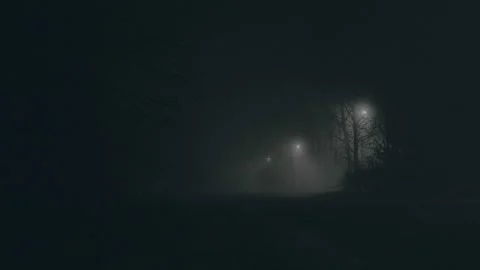 Fog at night. No denoise Stock Footage 165352701