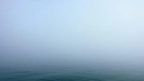 Fog on open sea Stock Illustration