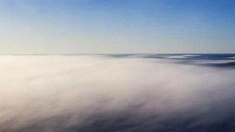 Fog on open sea Stock Illustration