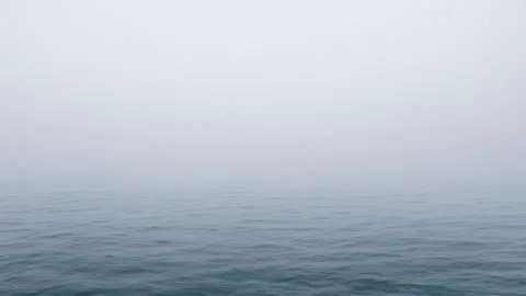 Fog on open sea Stock Illustration