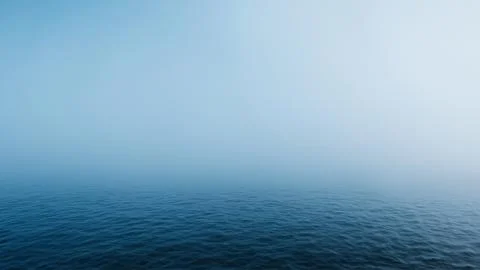 Fog on open sea Stock Illustration
